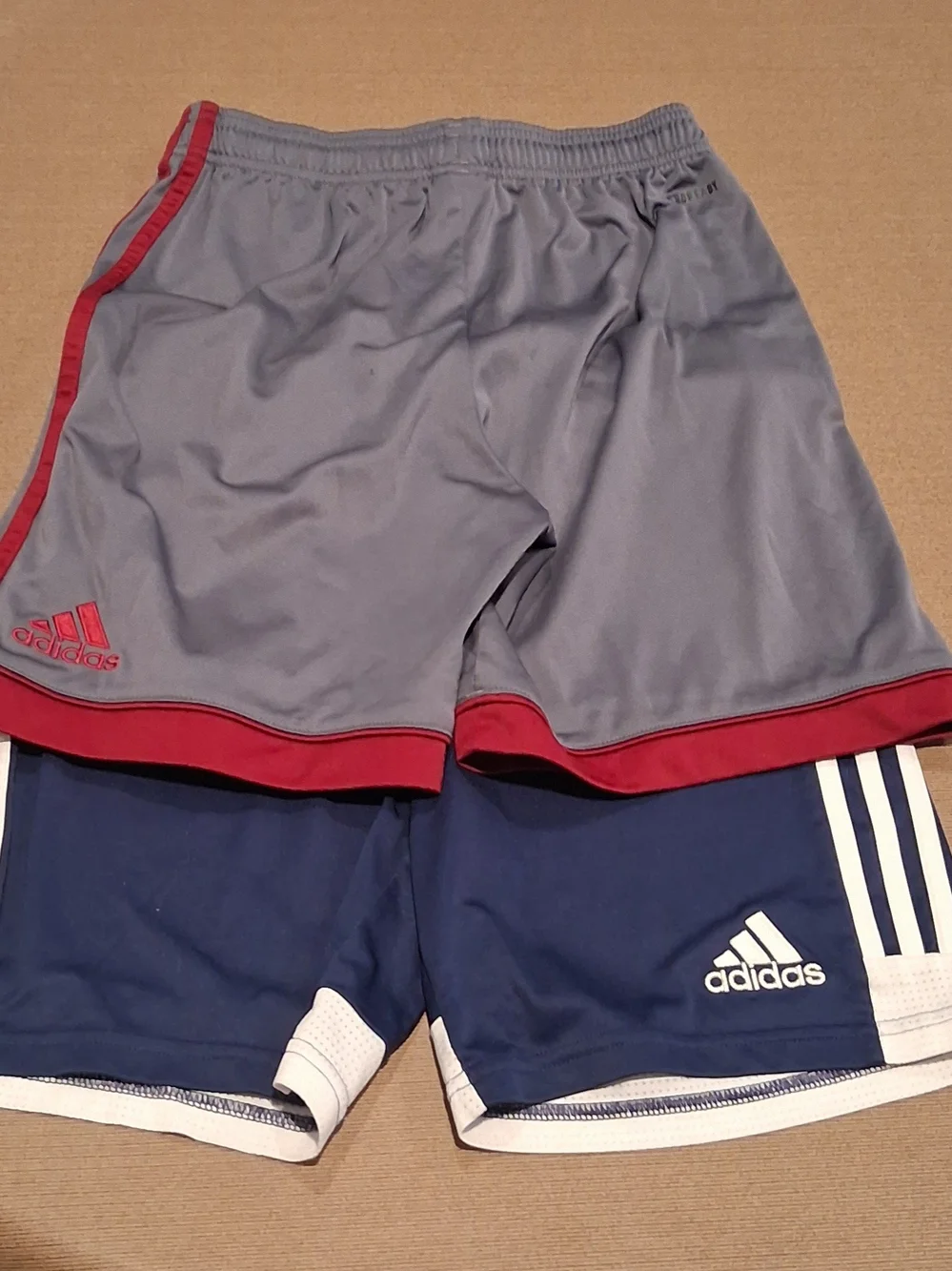 Adidas Boys Set Of 2 Athletic Shorts - Training Shorts Size Large